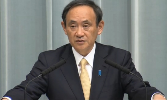 资料图:日本官房长官菅义伟。 安倍政府多名高官承诺慎用保密法不损害知情权